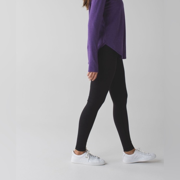 Lululemon Yogini 5 Year Long Sleeve Tee in Heathered Bold Violet - Picture 6 of 9